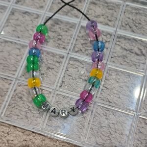 *Customize a Multicolor, Glow In The Dark Beaded Kids Bracelet